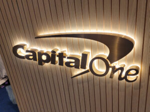 Close-up of reverse lit halo letters showing illuminated edges, premium finish, and LED halo lighting.