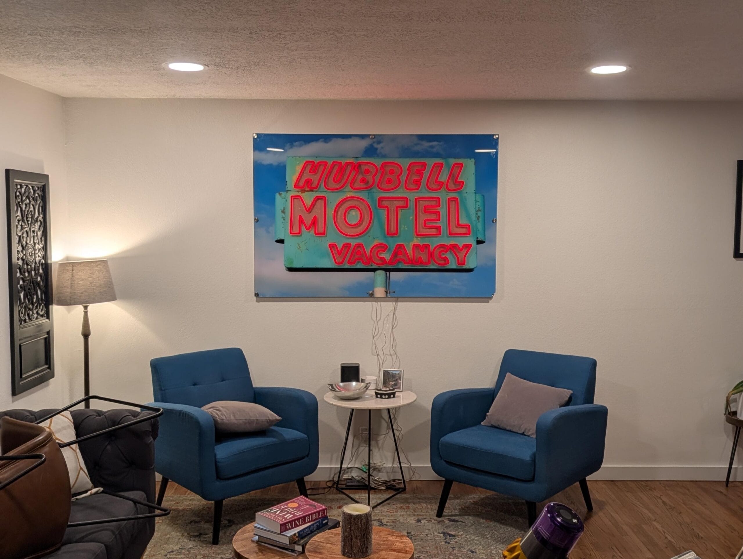 Hubbell Motel UV-Printed Neon Sign